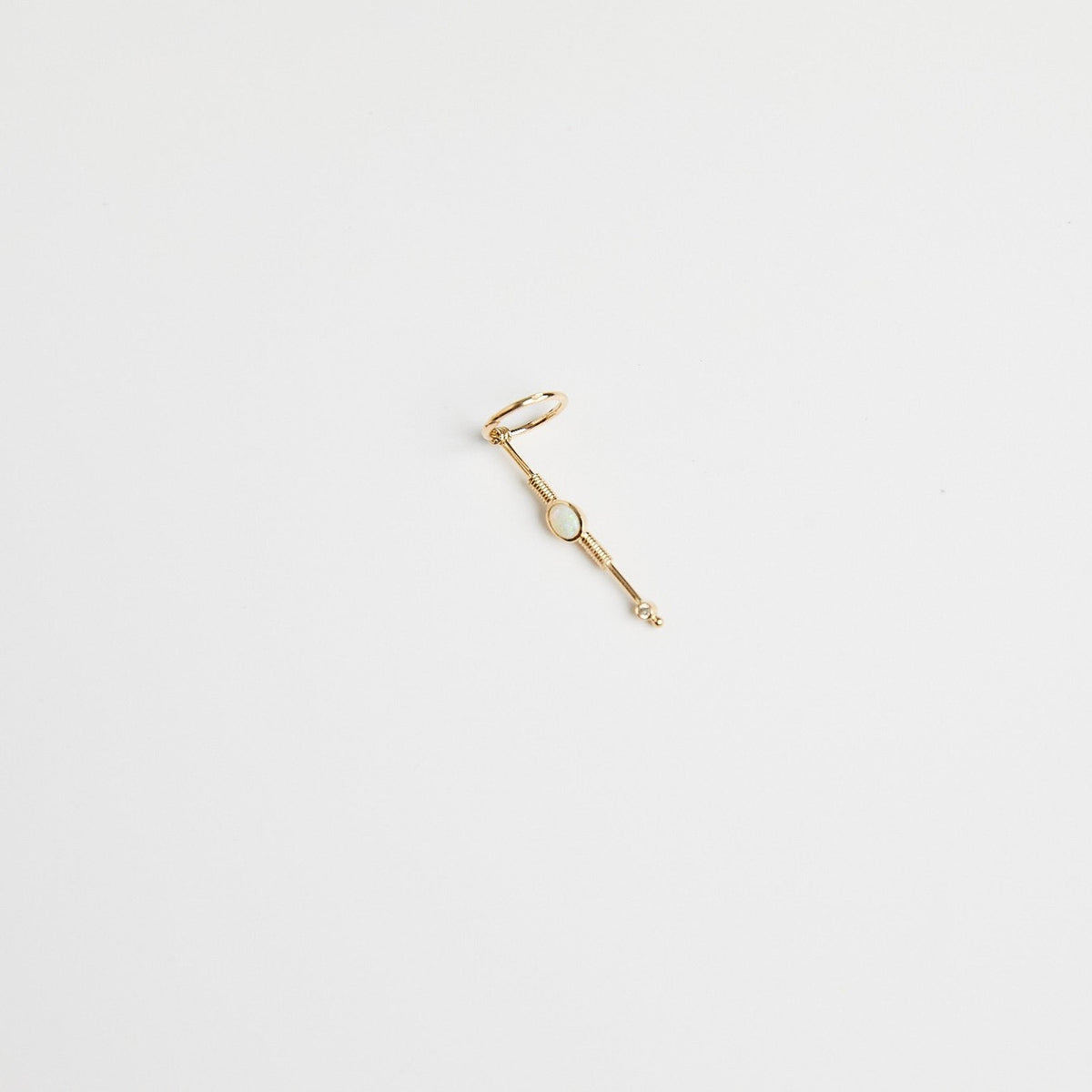 Single Neptune Gold Earring